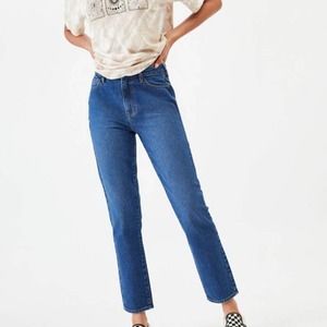 Pacsun High Rise Straight Leg Blue Jeans